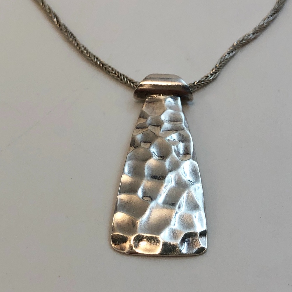 Retired Silpada Sterling Silver Hammered Pendant